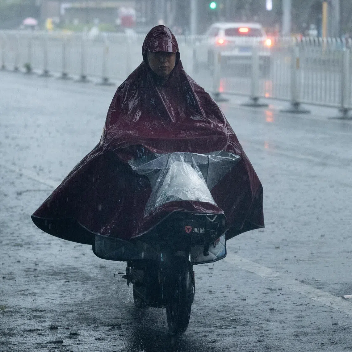 Beijing has put in place an orange rainstorm warning, its second-highest level.