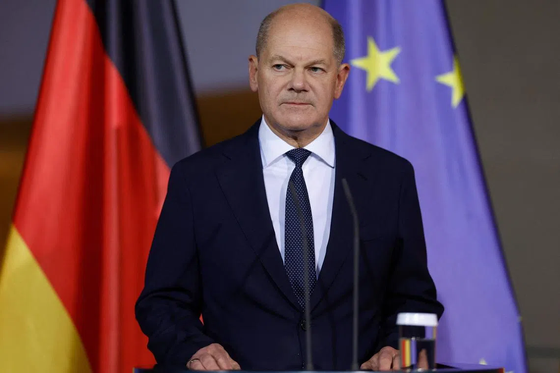 Mr Olaf Scholz said he fired his finance minister Christian Lindner, who is from the fiscally conservative Free Democrats, for opposing his plan to suspend the debt brake again in order to raise more funds for Ukraine and the economy.