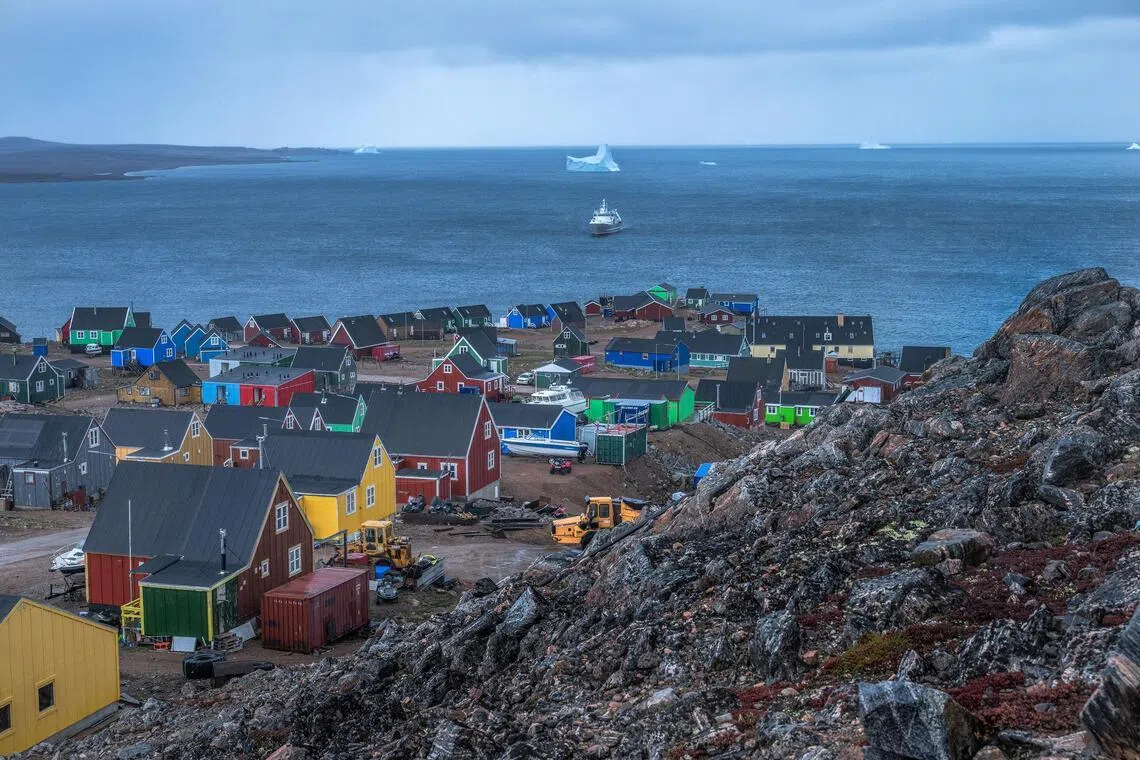 The remote town of Ittoqqortoormiit, Greenland, in September 2025.