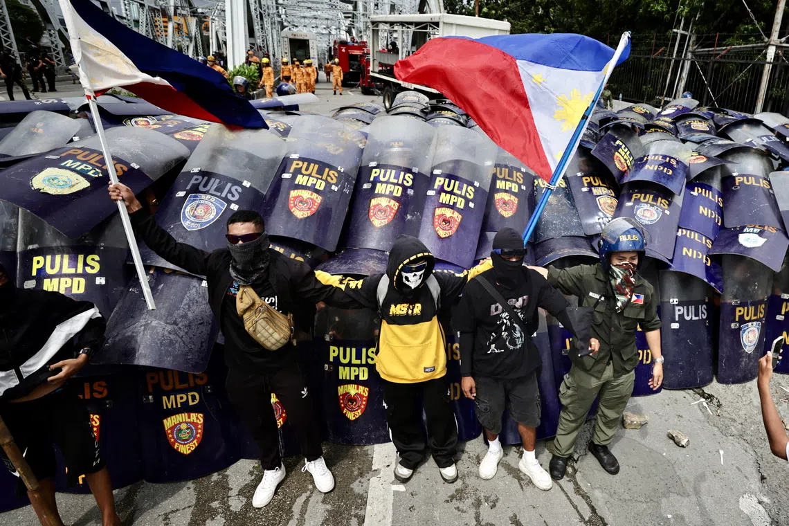 The graft scandal triggered thousands of Filipinos to hold protests over the weekend. 
