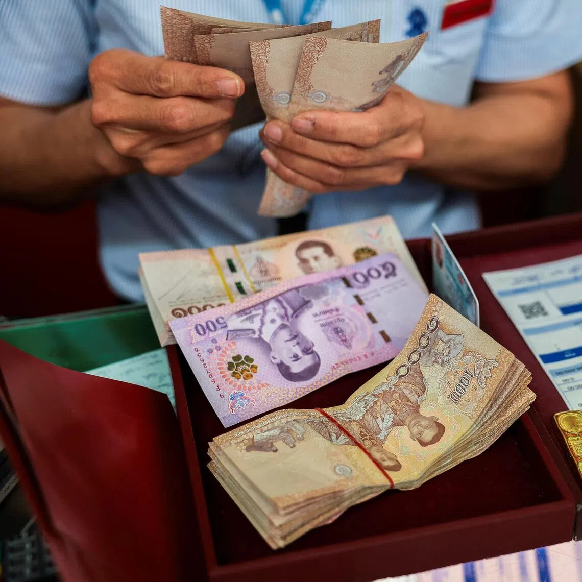 Against the Singapore dollar, the baht has weakened 3.4 per cent since the start of the Iran war on Feb 28.