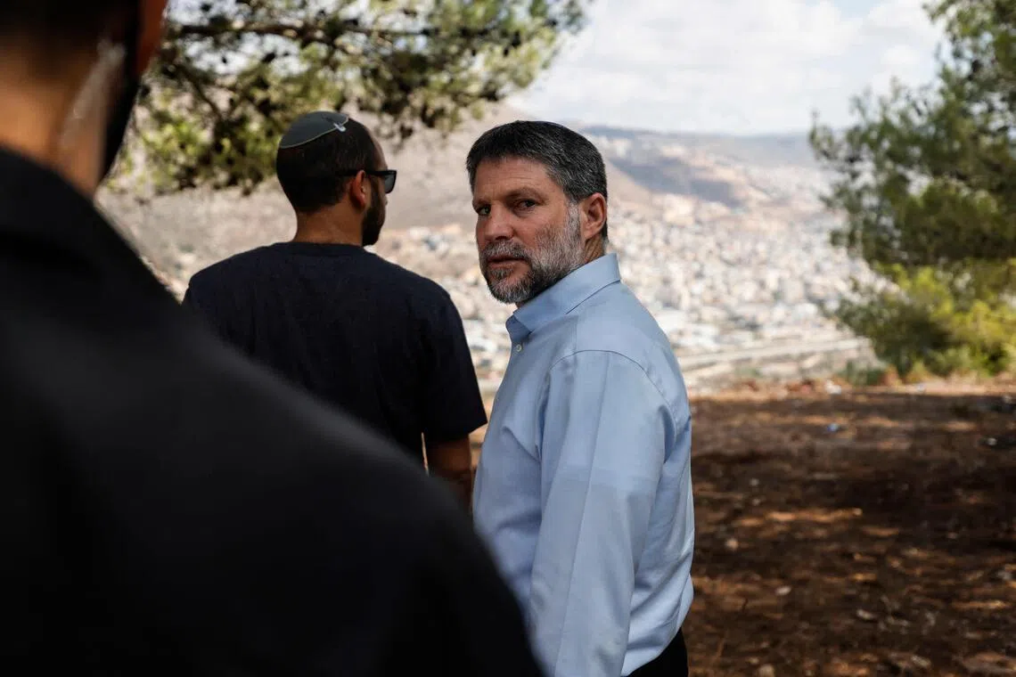 Far-right Finance Minister and leader of the Religious Zionist Party (HaTzionut HaDatit), Bezalel Smotrich.