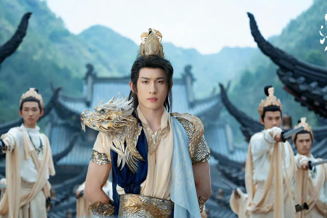 A promotional image of Singaporean actor Ayden Sng in his fantasy period get-up in the upcoming Chinese fantasy series Lin Jiang Xian.
