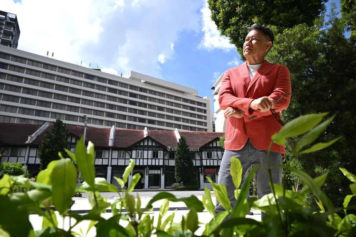 Mr Bernard Oh, founder of AMC Asia! at Tudor Court on Feb 24, 2025. The location was where he began his multi-million dollar business.