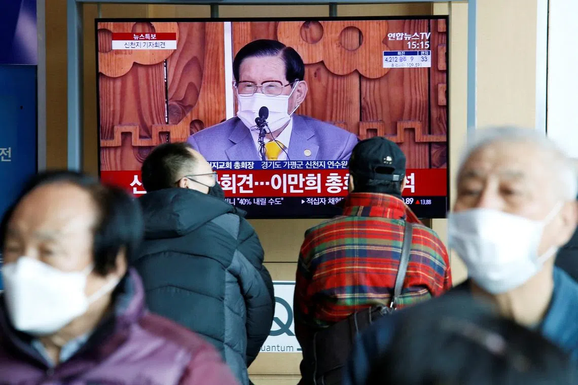 South Korea arrests Shincheonji church leader for meddling in politics, media report