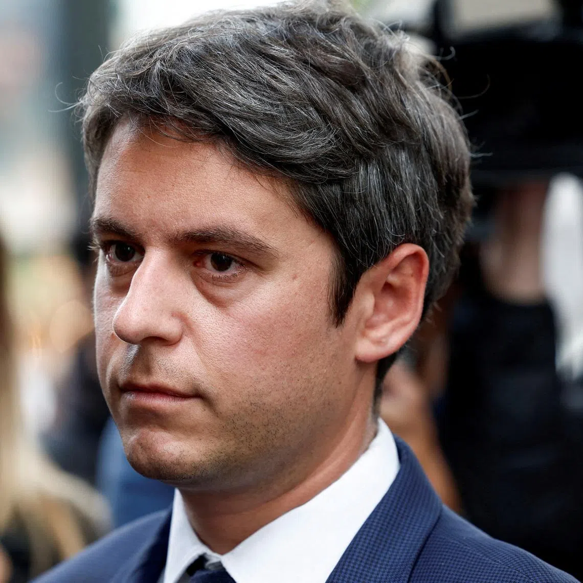 French Prime Minister Gabriel Attal campaigns before the second round of the early French parliamentary elections, in Paris, France, July 5, 2024.