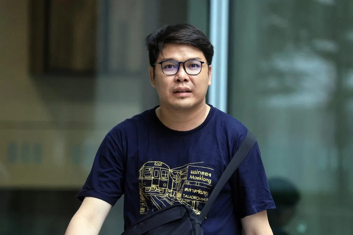 Ang Cheng Shin threatened DBS Bank's customer service operators that he would plant a bomb at its headquarters in Marina Bay.