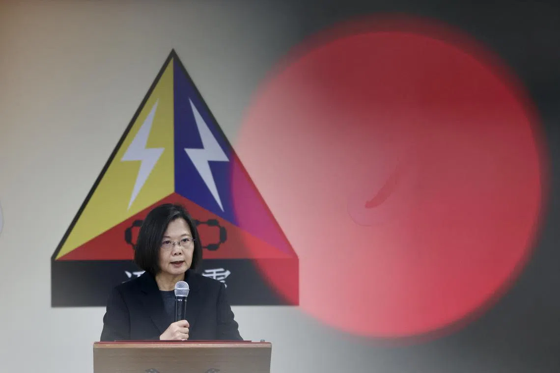 Ms Tsai said that in the face of the "rapidly changing international situation", Taiwan was united in its efforts to stand firm.