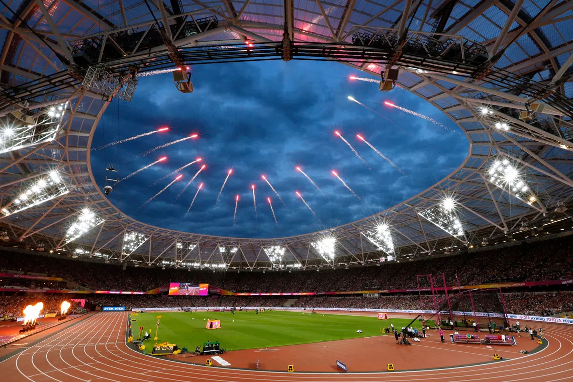 FILE PHOTO: Athletics - World Athletics Championships - London Stadium, London, Britain – August 13, 2017. General view. REUTERS/John Sibley/File Photo