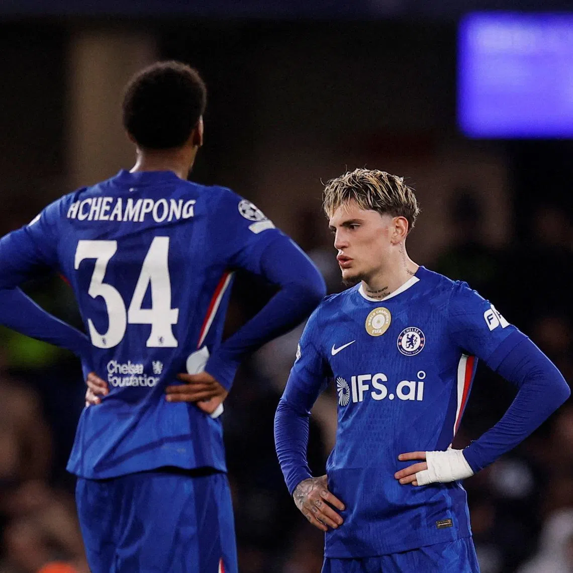 Soccer Football - UEFA Champions League - Round 16 - Second Leg - Chelsea v Paris St Germain - Stamford Bridge, London, Britain - March 17, 2026 Chelsea's Alejandro Garnacho looks dejected after the match Action Images via Reuters/Andrew Couldridge     TPX IMAGES OF THE DAY