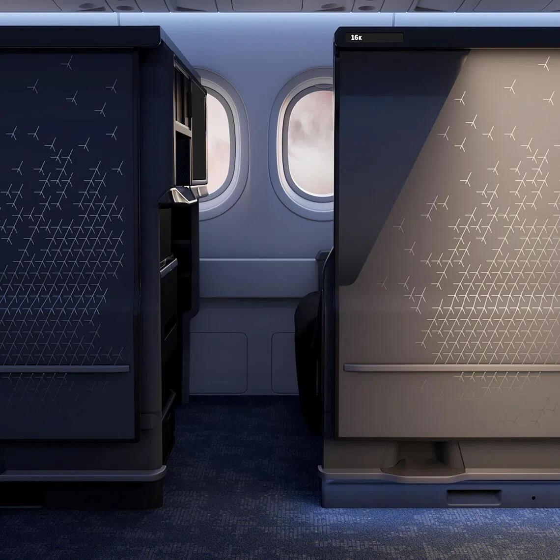 A teaser image of SIA’s new business class seats, which will be installed on its Airbus A350-900 long-haul and ultra-long-haul aircraft