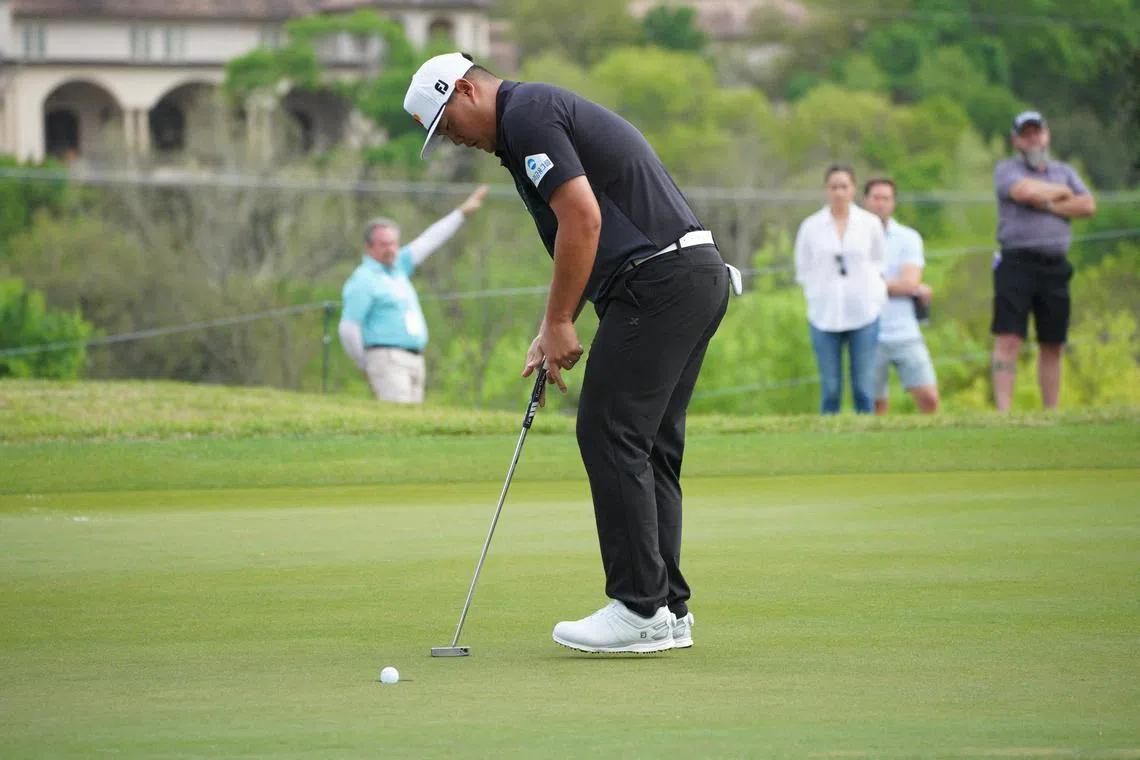 Im Sung-jae putts during the first round of the World Golf Championships-Dell Technologies Match Play golf tournament, on March 22.