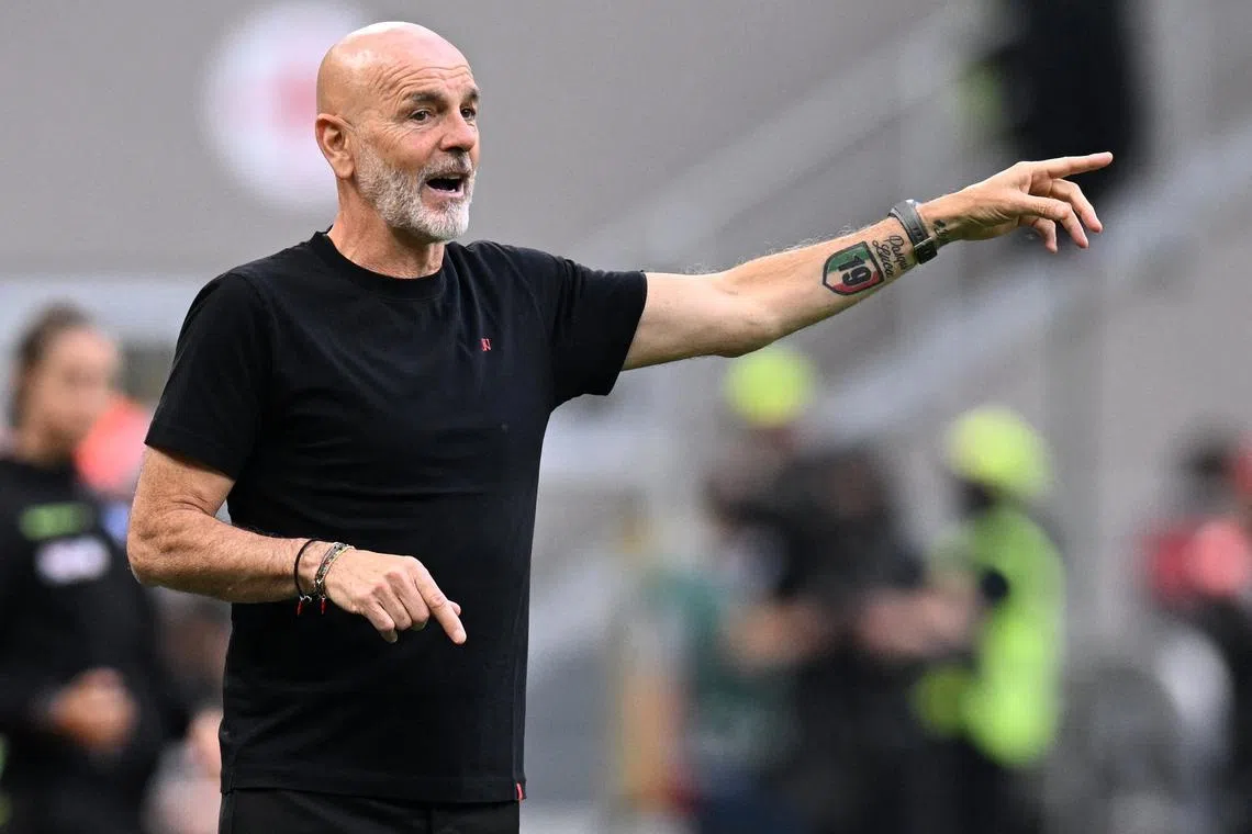 FILE PHOTO: Soccer Football - Serie A - AC Milan v Genoa - San Siro, Milan, Italy - May 5, 2024 AC Milan coach Stefano Pioli REUTERS/Daniele Mascolo