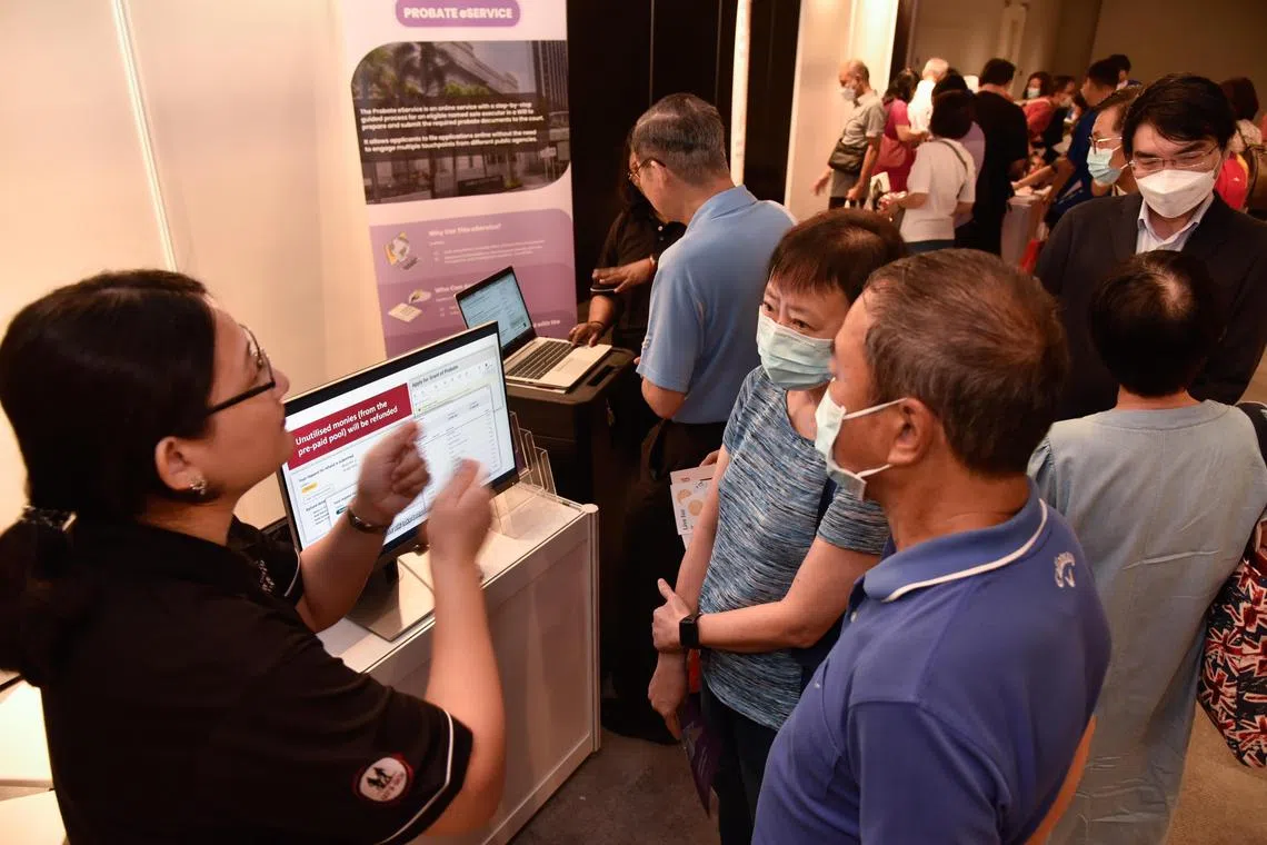 The launch event of the Probate eService at the Family Justice @ Heartlands event at One Punggol,