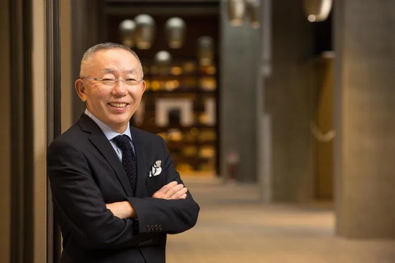 Tadashi Yanai, the founder of Fast Retailing. 