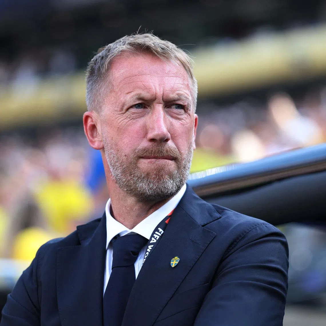 Soccer Football - FIFA World Cup 2026 - Round of 32 - France v Sweden - New York New Jersey Stadium, East Rutherford, New Jersey, U.S. - June 30, 2026 Sweden coach Graham Potter before the match REUTERS/John Sibley