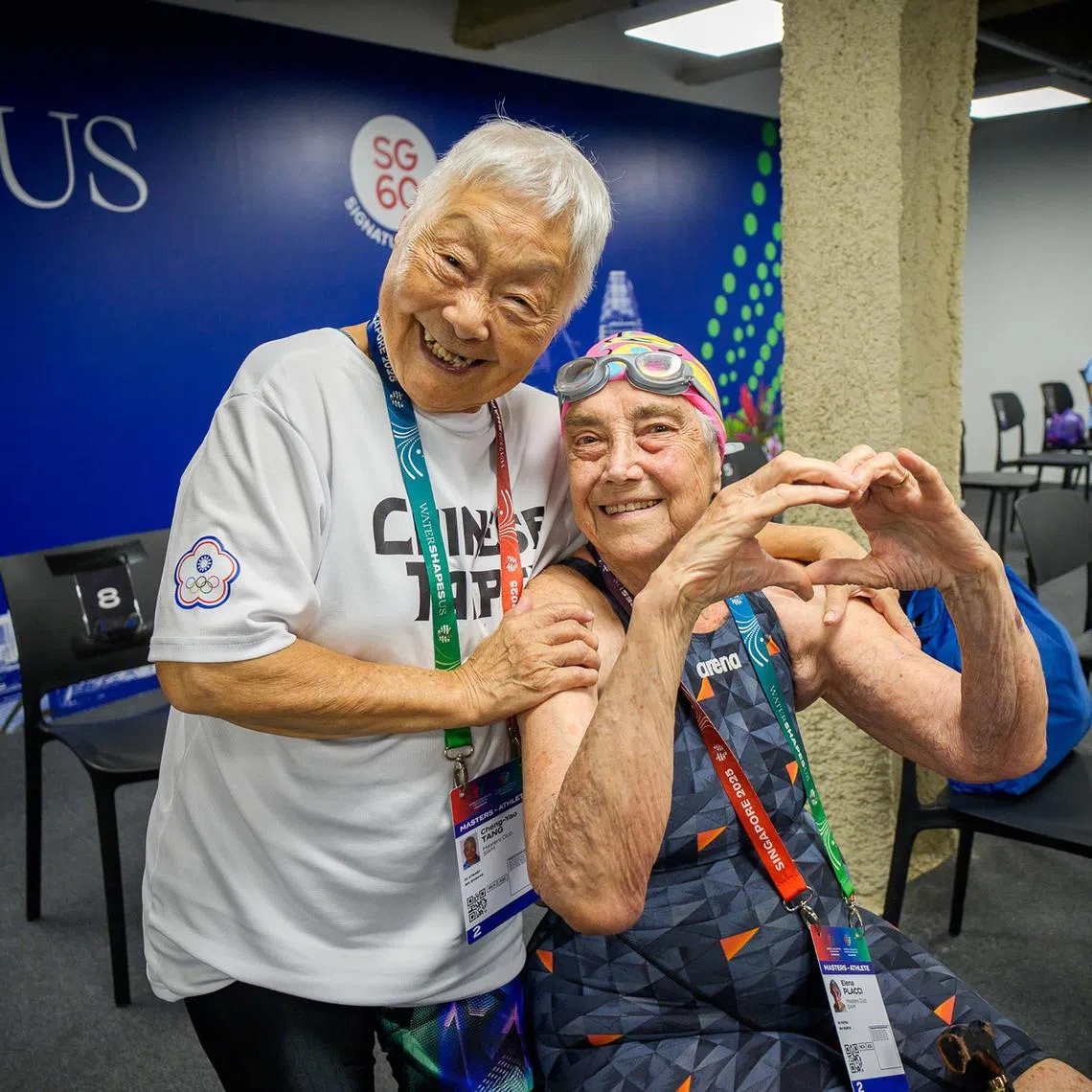 dgmaster14 - Tang Cheng-Yao is 97 and is the oldest female participant at the World Aquatics Masters competition in Singapore.

Credit: Singapore 2025