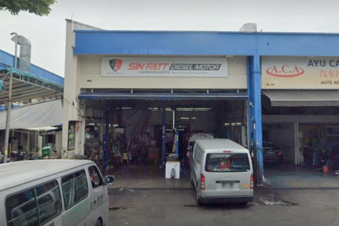At Sin Fatt Diesel Motor in Ubi, one of its mechanics said fuel-damaged vans were quite common.