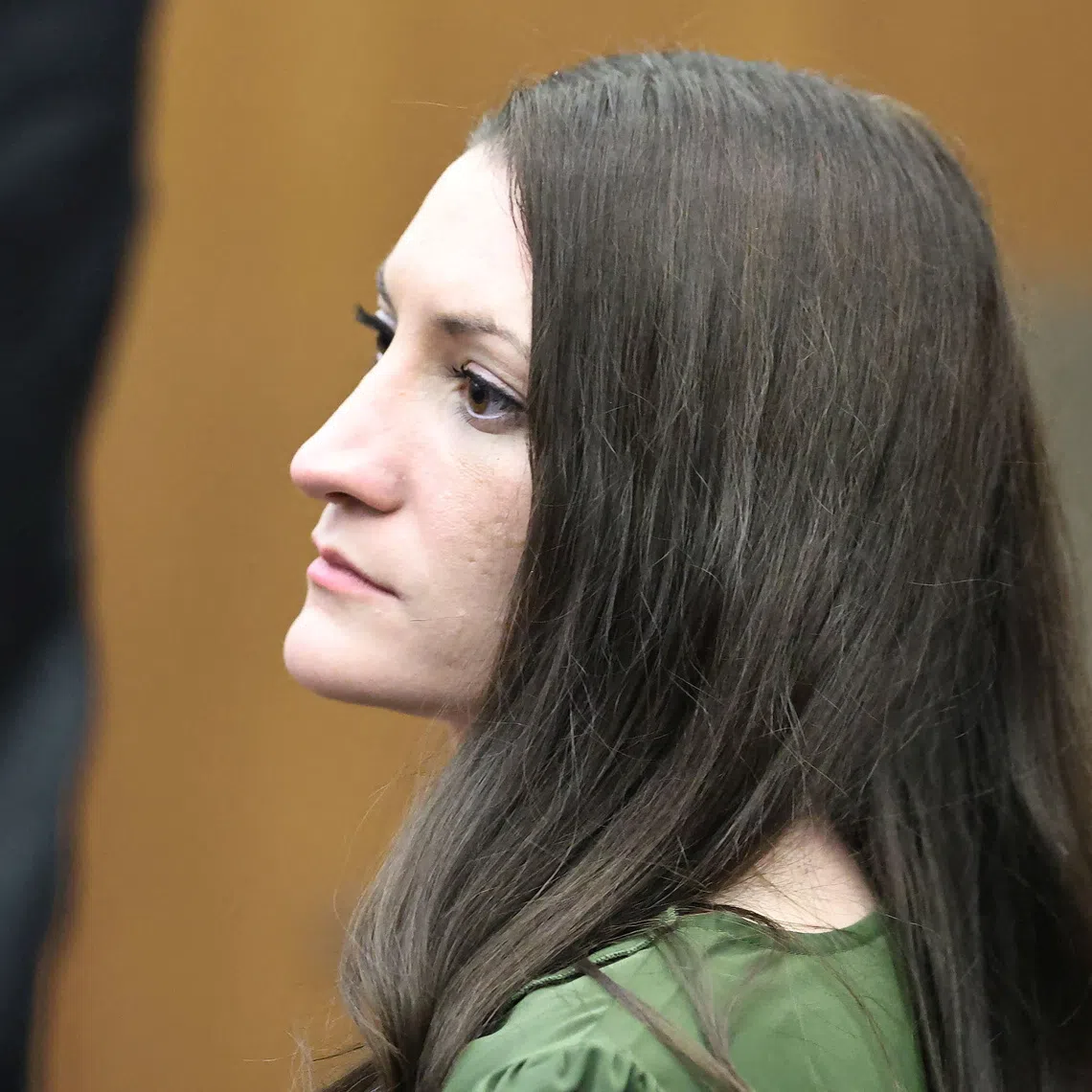 Lindsay Clancy watches the jury file in at the end of the day without a verdict in the triple murder trial of the Duxbury mother in Plymouth Superior Court, in Plymouth, Massachusetts, U.S., August 31, 2026.  Greg Derr/The Patriot Ledger/Pool via REUTERS