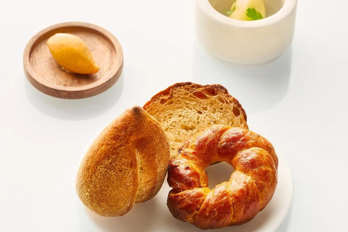 Araya restaurant serves freshly baked Chilean bread.