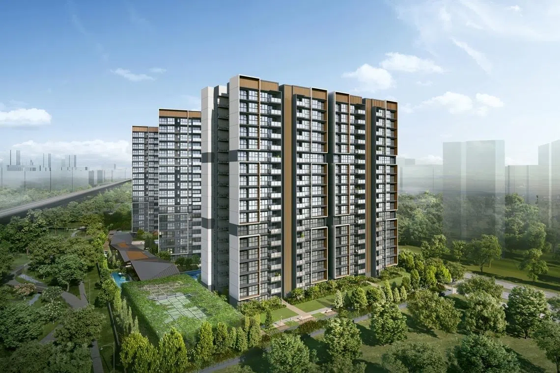 artist impression of novo place ec, a tengah condo project on corenet x