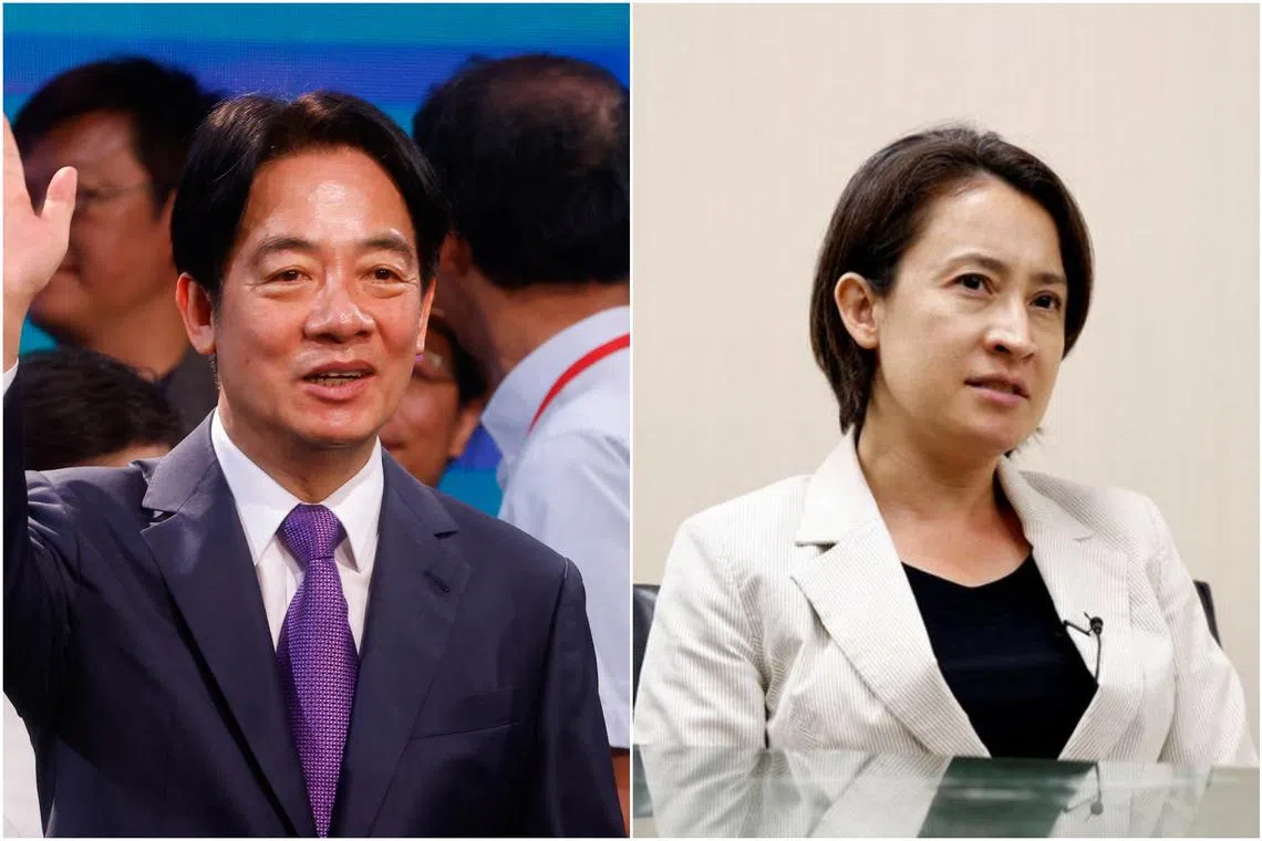 Taiwanese vice-president William Lai Ching-te has picked Taipei's envoy to the US, Ms Hsiao Bi-khim, to be his running mate for the election.