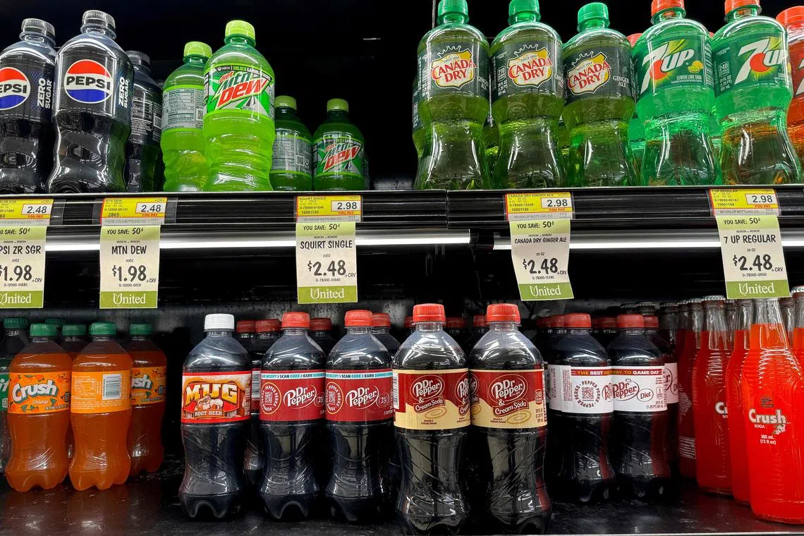 Many people are drinking less sugary soft drinks than in the past.