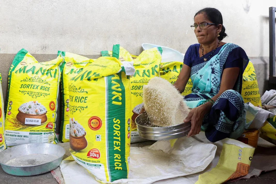 India accounts for more than 40 per cent of world rice exports.