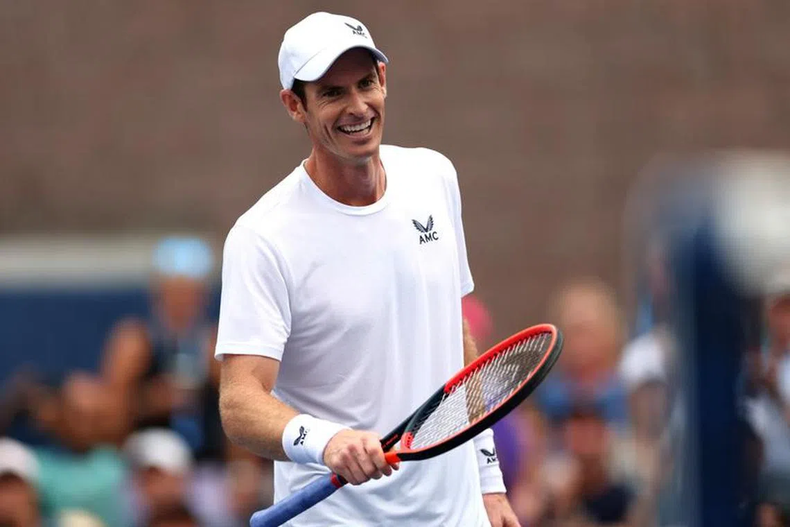 Tennis - U.S. Open - Flushing Meadows, New York, United States - August 29, 2023 Britain's Andy Murray reacts during his first round match against France's Corentin Moutet REUTERS/Mike Segar