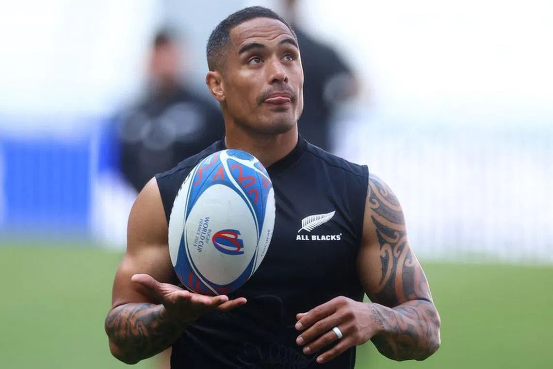 FILE PHOTO-Rugby Union - Rugby World Cup 2023 - New Zealand Training - Groupama Stadium, Lyon, France - September 28, 2023 New Zealand's Aaron Smith during training REUTERS/Paul Childs/File Photo