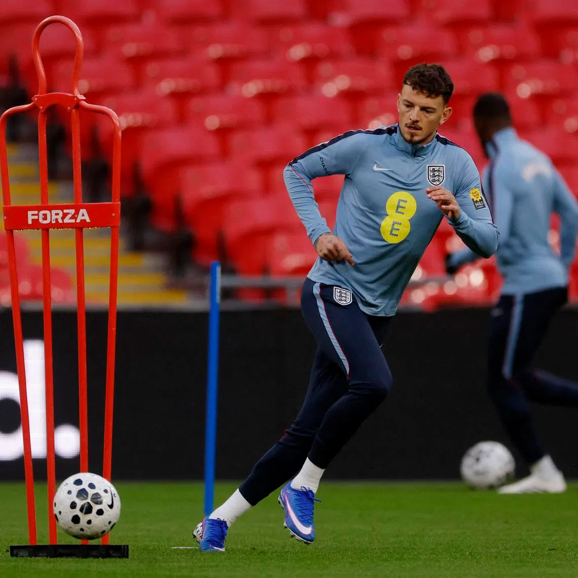 Soccer Football - International Friendly - England Training - Wembley Stadium, London, Britain - March 26, 2026 England's Ben White during training Action Images via Reuters/Andrew Couldridge