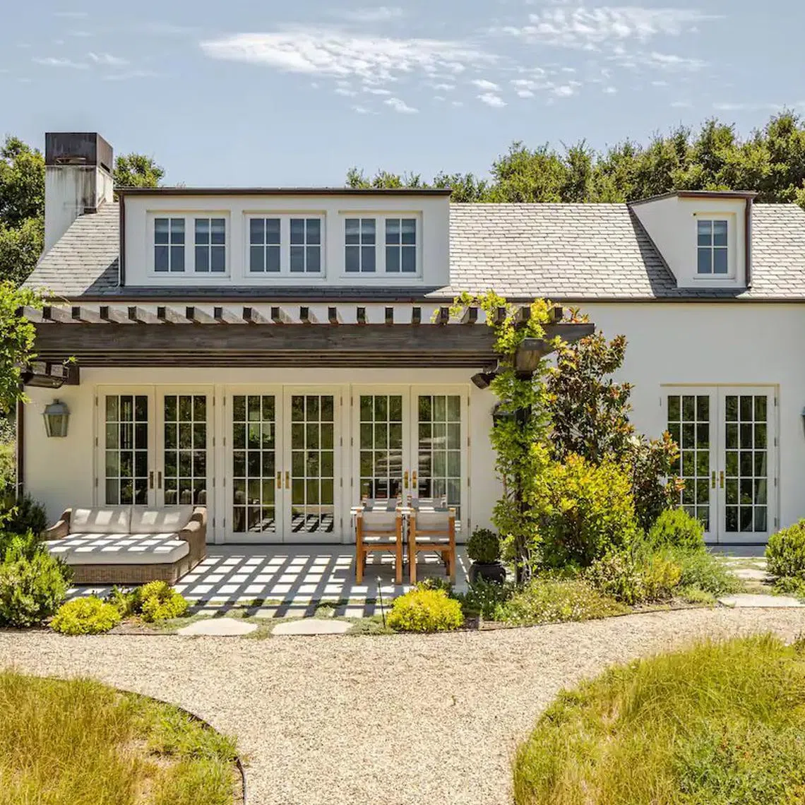 Actress Gwyneth Paltrow's guesthouse at her home in Montecito, California, which she is renting out for one night only.