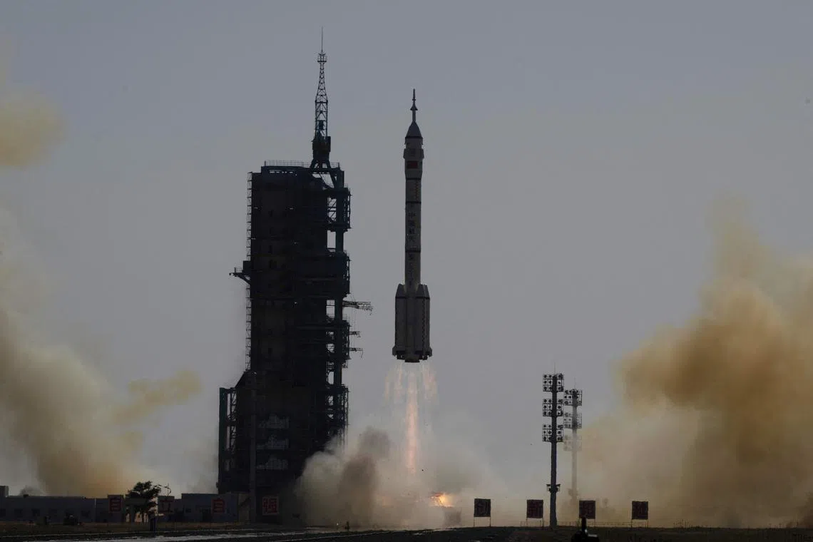 The spacecraft will operate in orbit for “a period of time” before returning to a designated landing site in China. 