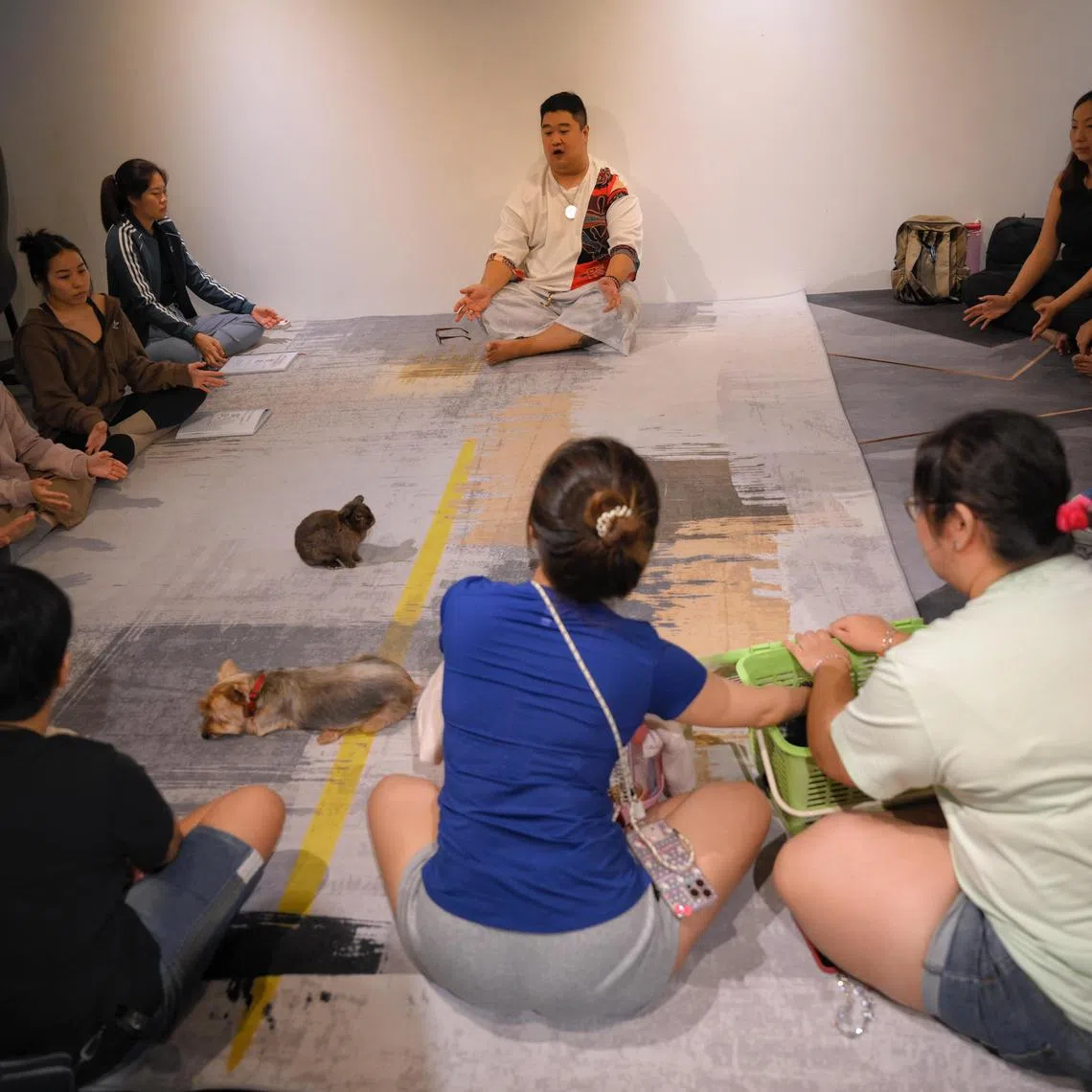 Ezekiel Ong, an animal communicator, hold an animal energy healing class on Oct 6, 2024.
