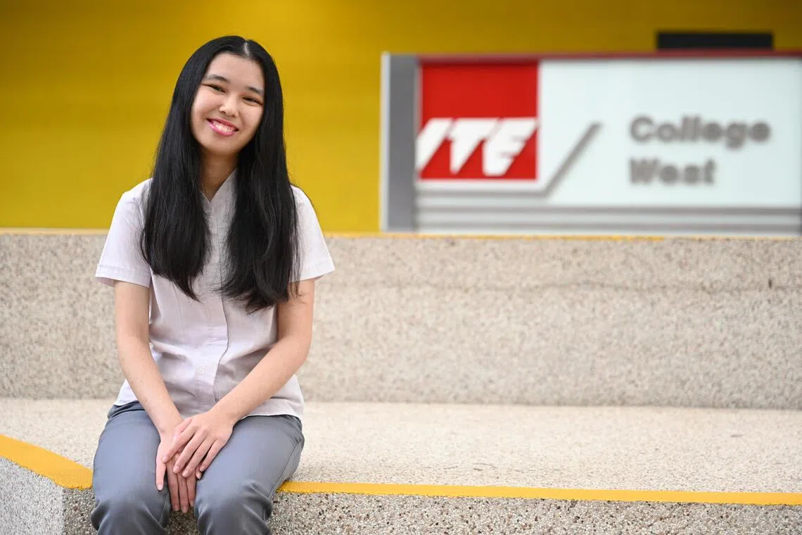 Lydia Wong, 19, a final-year student at Higher Nitec studying retail and online business, felt that work exposure opportunities built her confidence for future employment.