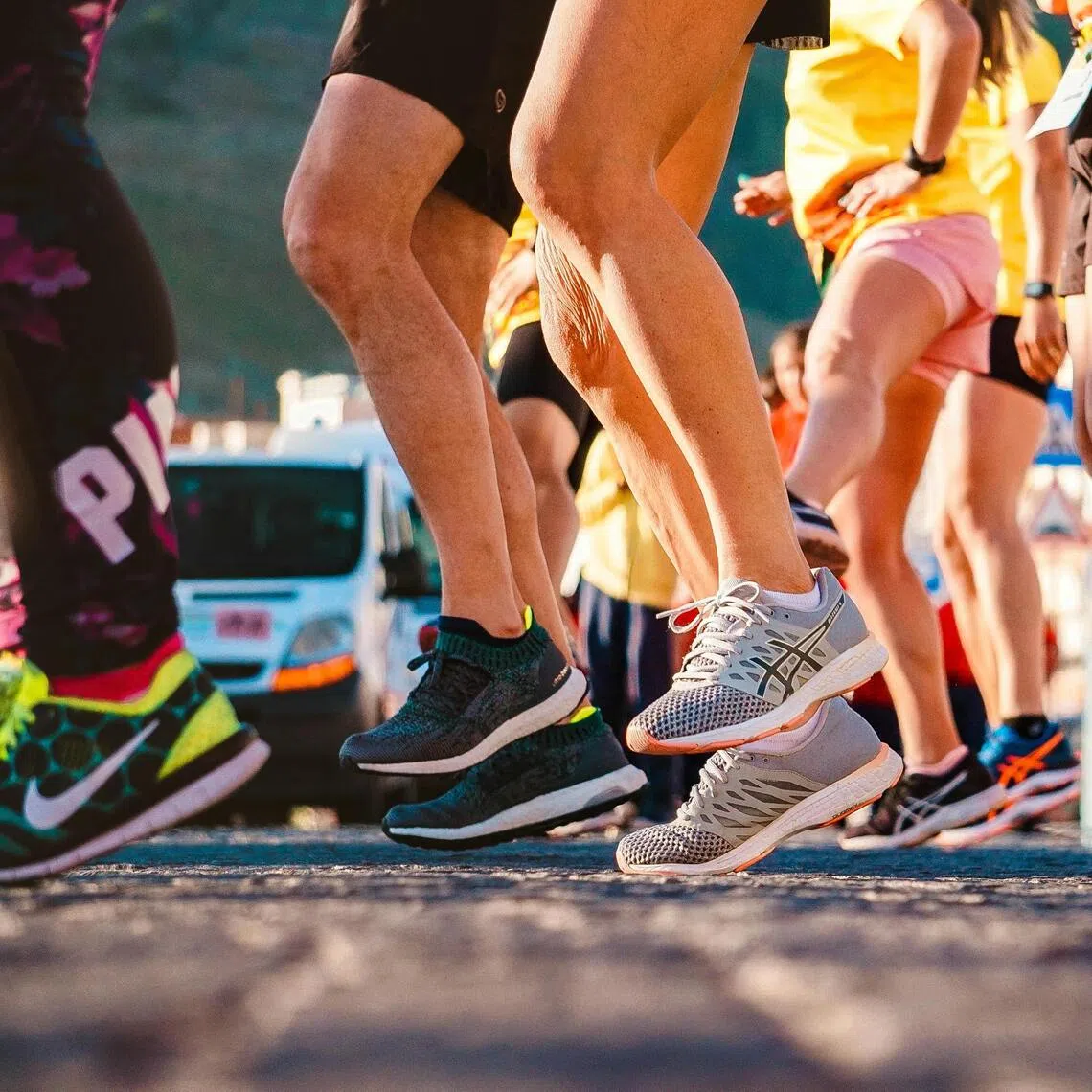 The 25-year-old athlete was leading the race at the time.