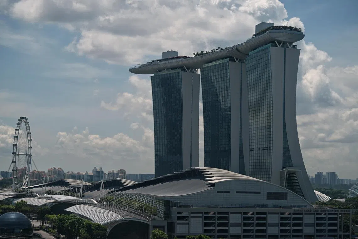 Today, Marina Bay Sands (above) and Resorts World Sentosa are among the world’s most profitable gaming resorts. 