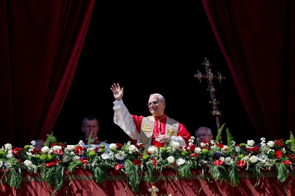 Pope Leo did not mention any specific conflicts in the message, known as the Urbi et Orbi.