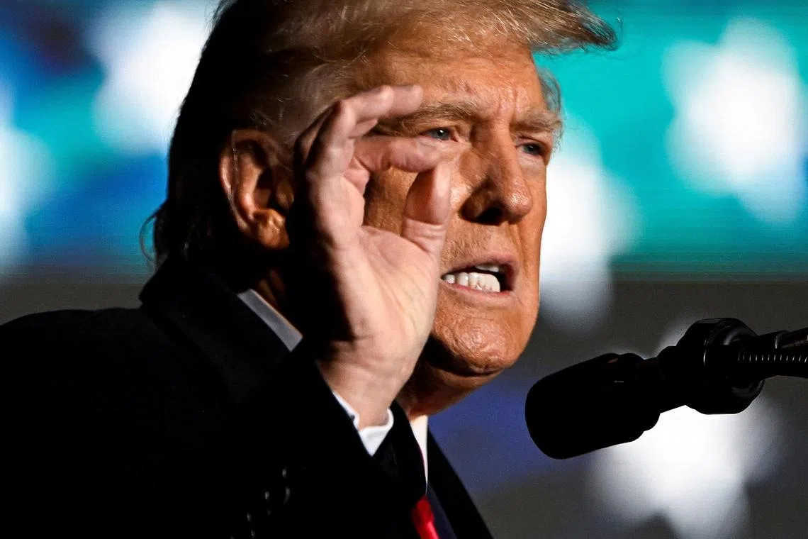 Top Republican Kevin McCarthy broke his silence on ex-president Donald Trump’s (above) dinner with white supremacist Nick Fuentes.