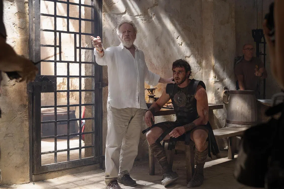 nytridley20 - Ridley Scott (left) and Paul Mescal in Gladiator II



Source/copyright: UIP
