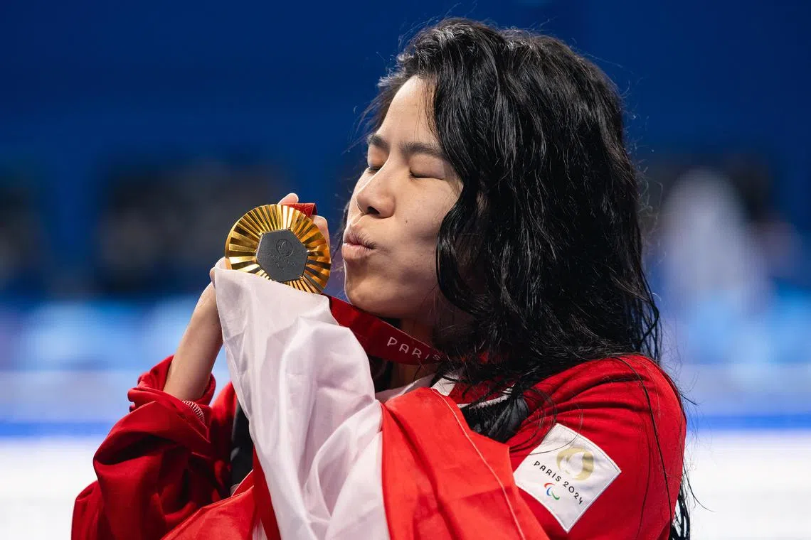 Paralympic swimmer Yip Pin Xiu's record of five Olympics, seven gold medals and one silver is remarkable. 