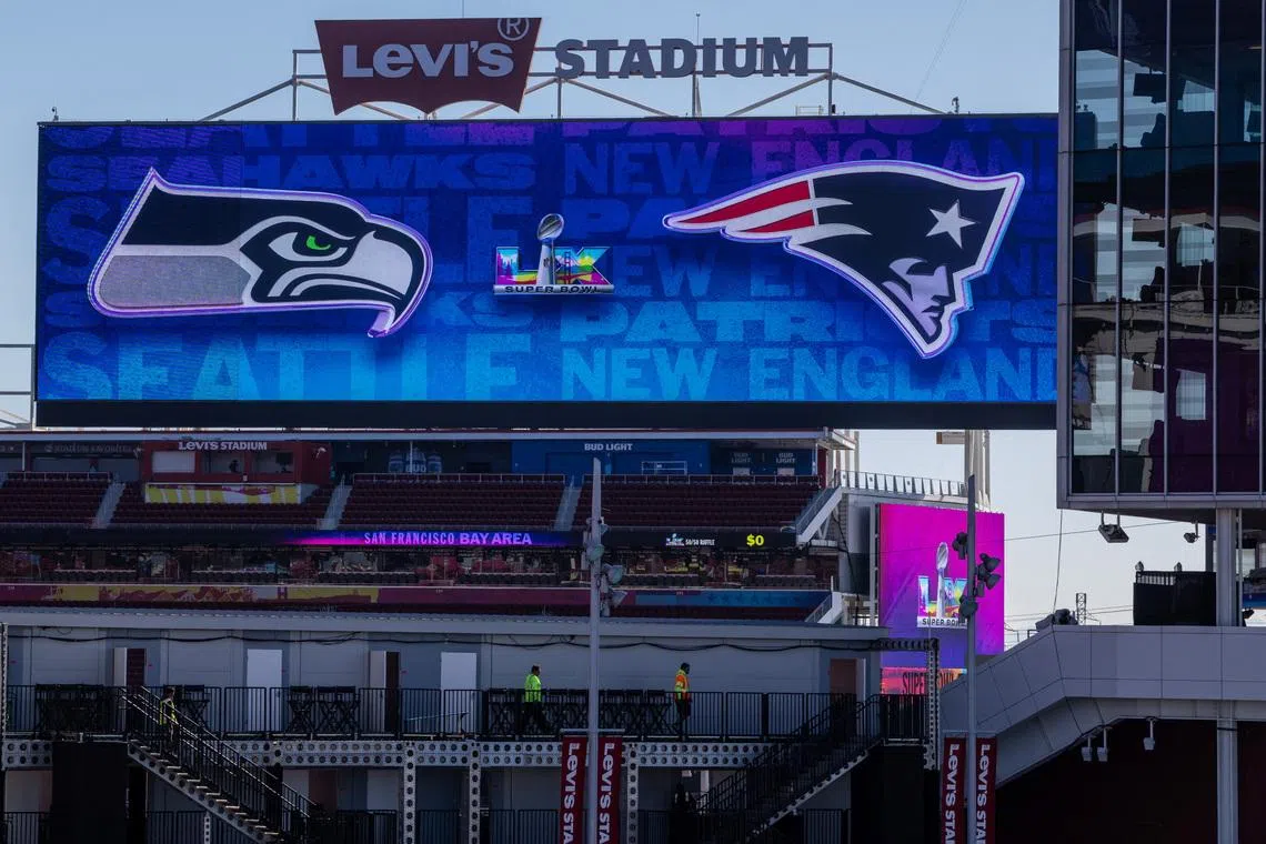 A view of Levi's Stadium ahead of the Super Bowl LX game between the New England Patriots and the Seattle Seahawks in Santa Clara, California, U.S., February 3, 2026. REUTERS/Carlos Barria