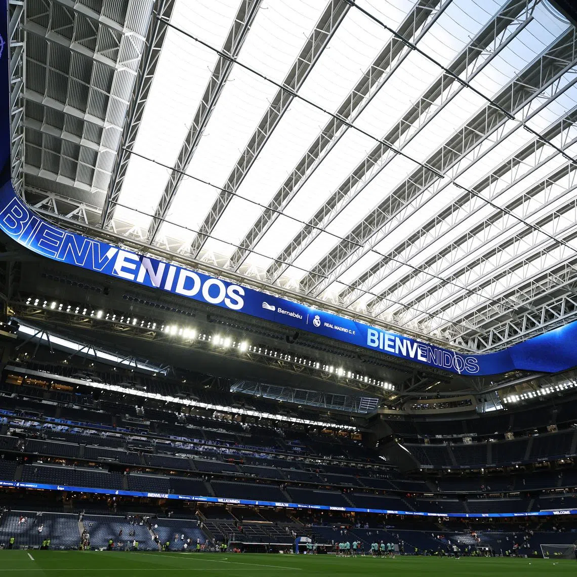 FILE PHOTO: Soccer Football - LaLiga - Real Madrid v Athletic Bilbao - Santiago Bernabeu, Madrid, Spain - May 23, 2026 General view inside the stadium before the match REUTERS/Kacper Pempel/File Photo