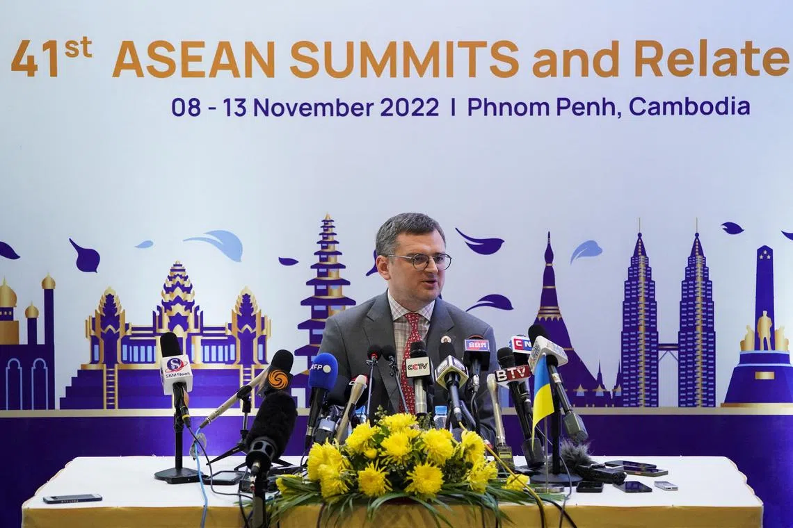 Ukraine’s Foreign Minister Dmytro Kuleba called Asean’s approval of Ukraine to be a party to its peace treaty “a political message of support".