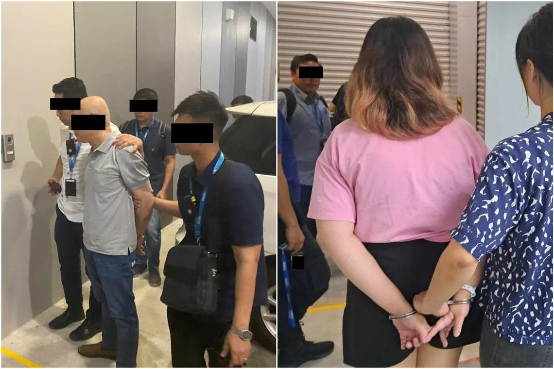 Investigations against the arrested individuals are ongoing, said MOM.