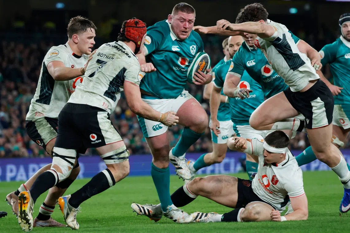 Rugby Union - Six Nations Championship - Ireland v Wales - Aviva Stadium, Dublin, Ireland - March 6, 2026 Ireland's Tadhg Furlong in action REUTERS/Clodagh Kilcoyne
