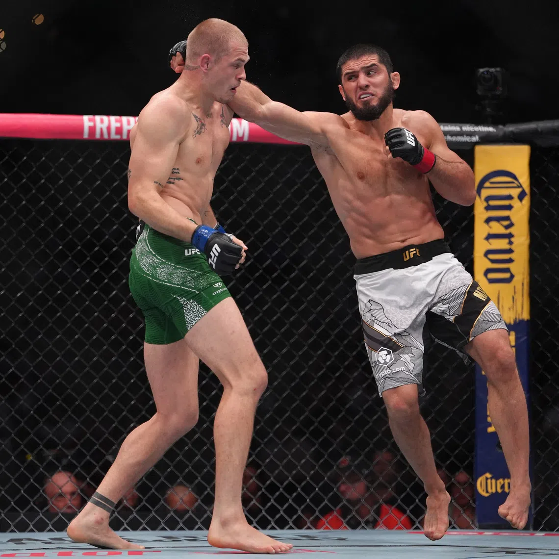 Islam Makhachev retained his UFC welterweight title on Aug 16.