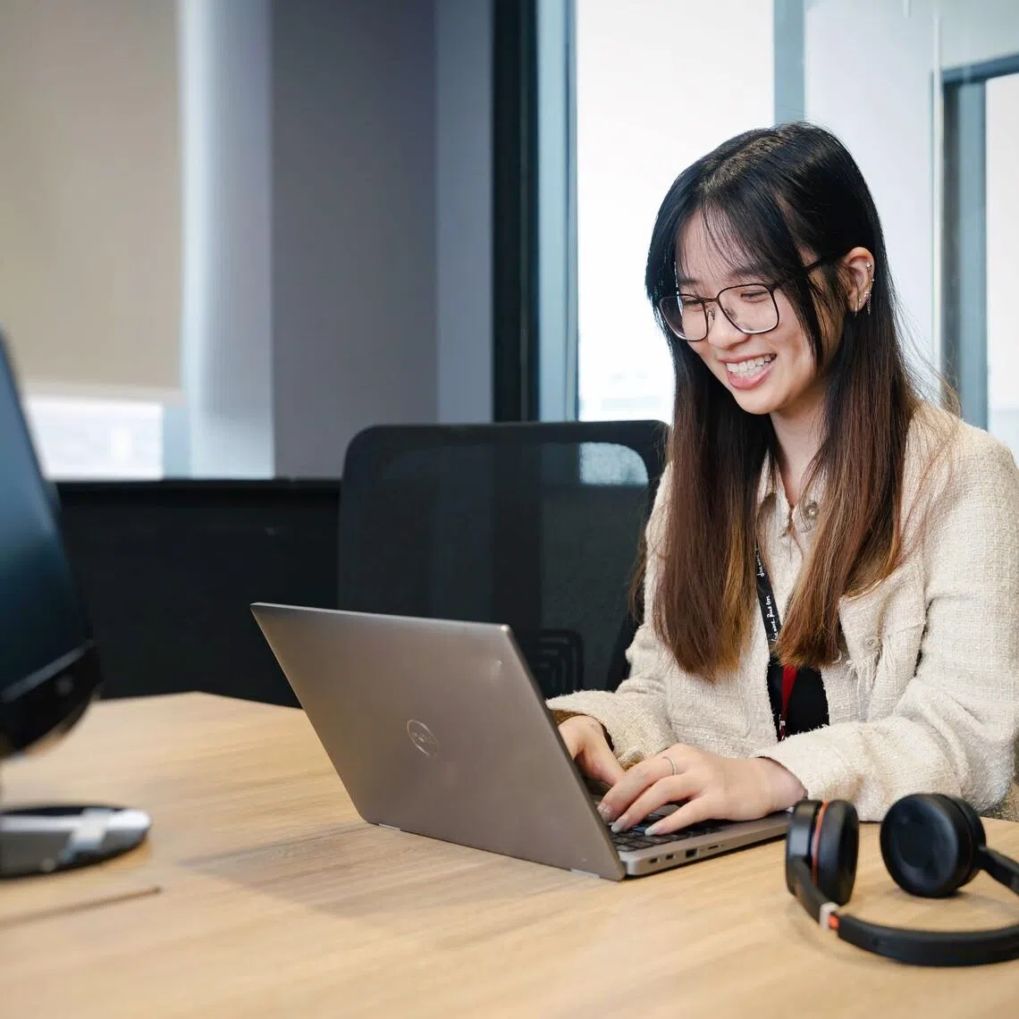 Ms Chloe Lim, an analyst at the DBS's anti-scam team, helped stop a bank scam that would have cost a customer close to half a million dollars.