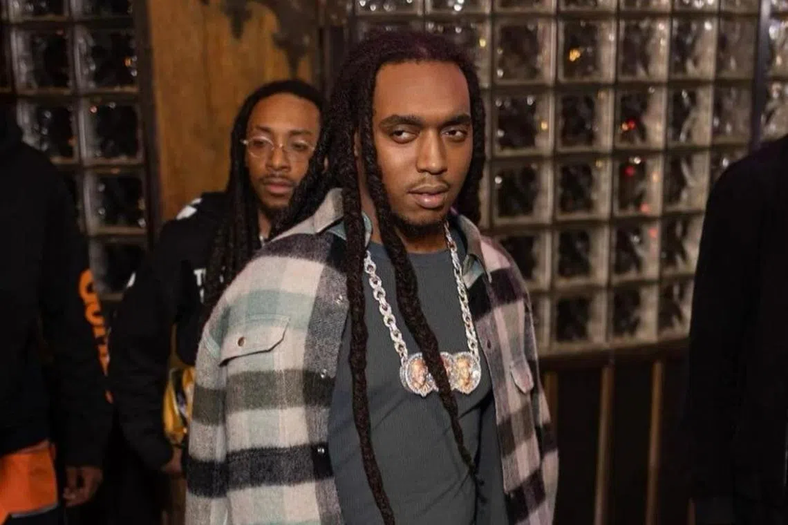 Takeoff was playing dice with fellow Migos member Quavo at a bowling alley in Houston, Texas, when he was shot.