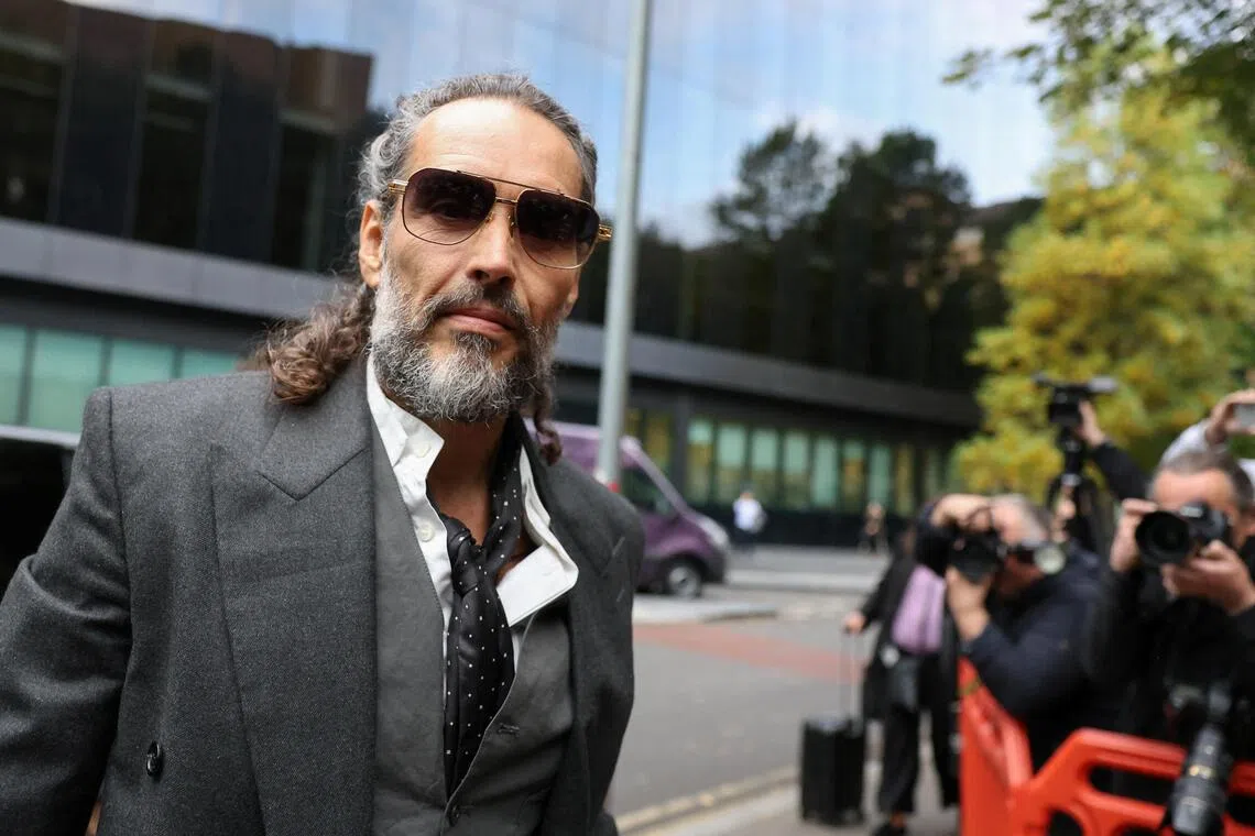 Russell Brand is accused of three counts of rape, three counts of sexual assault and one count of indecent assault.